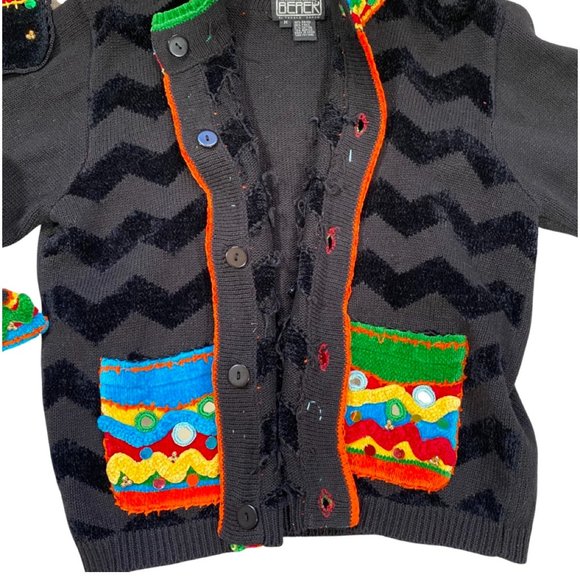 1990s embellished cardigan by The Collective Works of Berek 2 by Takako Saxon - Picture 8 of 11